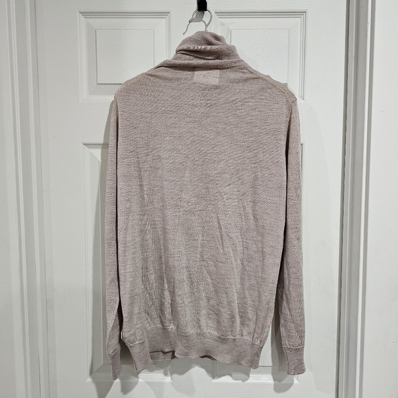 Richard 6630 Merino Wool Turtleneck Sweater In Nature Melange - Picture 3 of 6